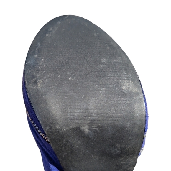 Collin Stuart Leather Zipper Platform Stilletto Heal Boots - Picture 6 of 8